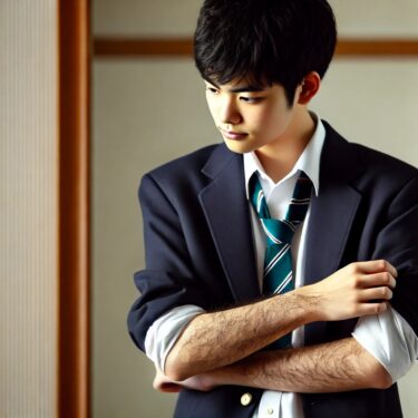 【ちょっと相談 ①】僕は高校2年生の男子で、最近すごく悩んでいることがあります。それは、腕と足の毛がとても濃いこと。毎朝鏡を見るたびに、・・・・・